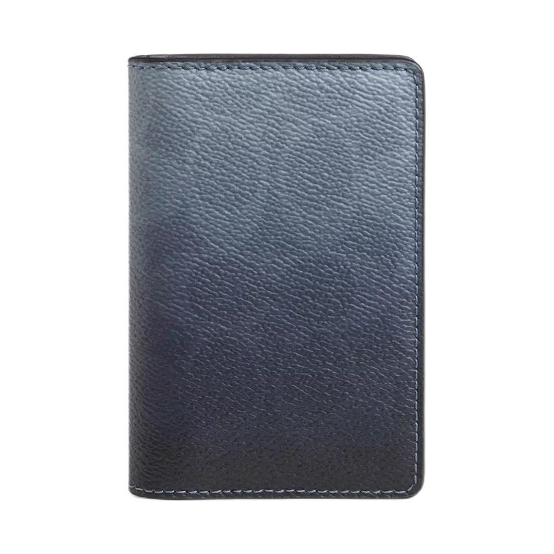 Coach Card Wallet Open Pocket Signature Coated Canvas Women Wallet Blue CEC42-BLU Blue