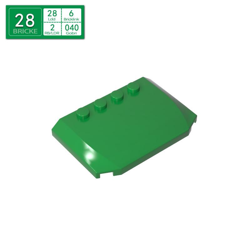 

BRICKE Compatible 4x6x2/3 Wedge Plate (LEGO 52031) Building Blocks, Educational Toy. 50g (~15pcs)