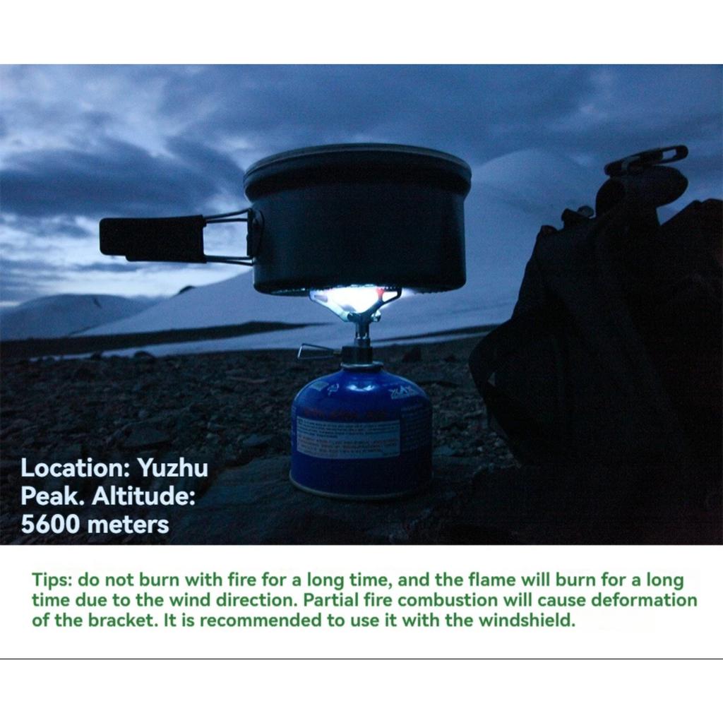 BRS-3000T Titanium Mini Camping Gas Burners 25g One-Piece Pocket Stove Outdooor Hiking Folding Cooking Furnace Portable