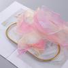 Fishtail Yarn Ribbon Bouquet Packaging Material Rainbow Color Lace Tail Yarn Ribbon Wave Chiffon Yarn Gift Strap