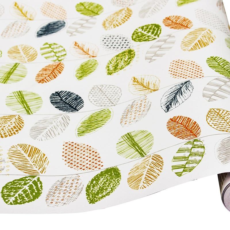 

HDHome Листья Контактная бумага Листья Самоклеящиеся обои Винил Съемная Самоклеящаяся наклейка для подкладки полки Стены Домашний декор 1mx45cm