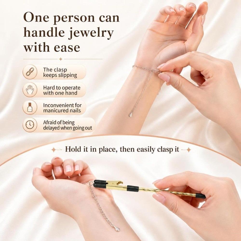 1Pc Metal Bracelet Helper Clip Twisted Bracelet Assist Clip DIY Jewelry Wearing Helper