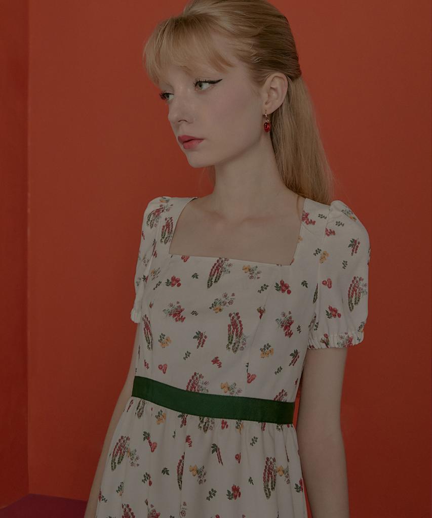 Aiseugadeuneiogongpal Veggie Print Dress