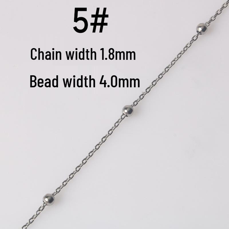 

Титан Нержавеющая сталь О-цепочка Браслет Ожерелье Материалы для DIY Ювелирных изделий