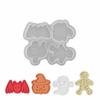 4 Cavity Halloween Candle Mold Halloween Silicone Mold  Festival Decoration