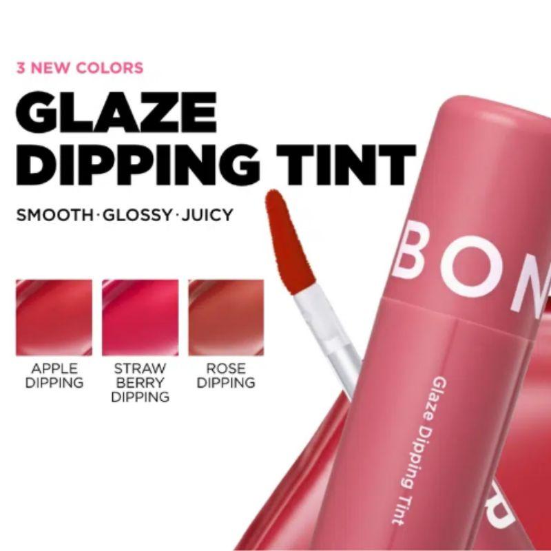 Boncept Glaze Dipping Tint 3.5g Glossy Korean Lip Tint Long Lasting Moisturizing Lip Color
