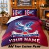 Crystal Palace Pattern Bedding 3Pcs Set Custom Name, Bed Sheet And Pillowcases For Home Bedroom