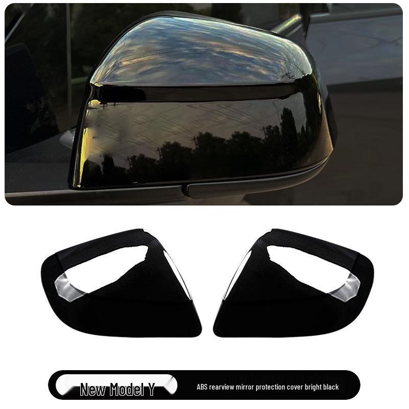 Carbon Fiber Pattern Rearview Mirror Cover for Tesla Model Y/3