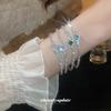 Elegant Zircon Flower Bracelet: Versatile, Fashionable, High-End Jewelry for Women.