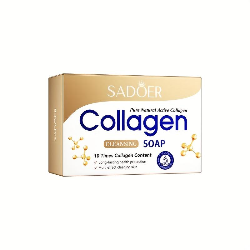 Collagen Gentle and Moisturizing Deep Cleansing Face and Bath Soap Long-Lasting Fragrance Handmade Soap