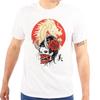 Chinese Dragon Hannya Devil Oni Mask Lady Womens or Mens Crewneck T Shirt Tee