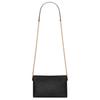 Saint Laurent Ysl Cassandre Logo Chain Shoulder Strap Lambskin Envelope Crossbody Bag Women bags Black 847638-AACYT-1000