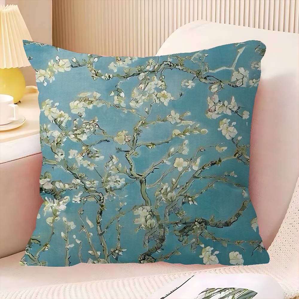 Van Gogh Oil Painting Pillowcases Home Bedding Decorative Pillow Cover Wedding Super Soft Pillow Case