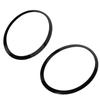 1 PAIR CAR HEADLIGHT TRIM RINGS LEFT RIGHT HEADLAMP FRAME BLACK For MINI F57 Convertible For Cooper S For Cooper 2015 - 2024