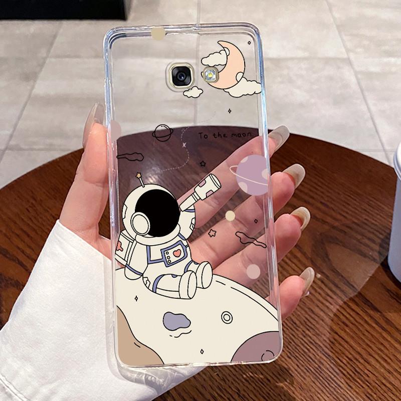 For Samsung Galaxy A5 2016 Case SM-A510F Aesthetic Cute Cat Cover Clear Soft Silicone Phone Case For Samsung A5 2017 A520F Shell