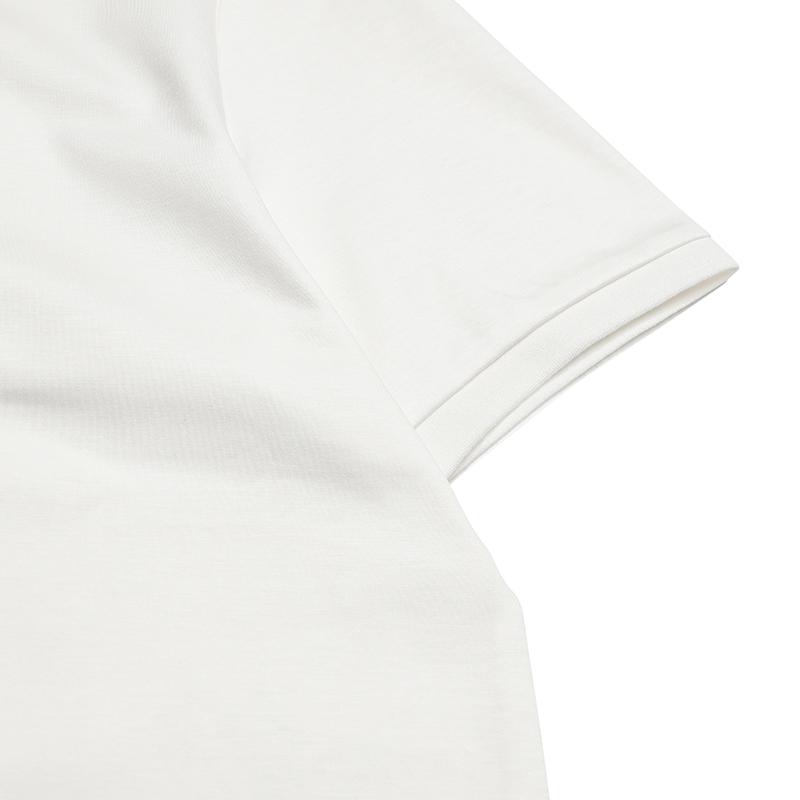 Fila White Fashion Simple Classic Casual Versatile Comfortable Brand Logo Knitted Short Sleeve Polo Shirt Men Tops Cloud-Mushroom-White F51M623101FWT