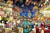 Epoch 1000-Piece Peanuts Snoopy Fireworks Jigsaw Puzzle 50×75cm with Adhesive Spatula and Ticket