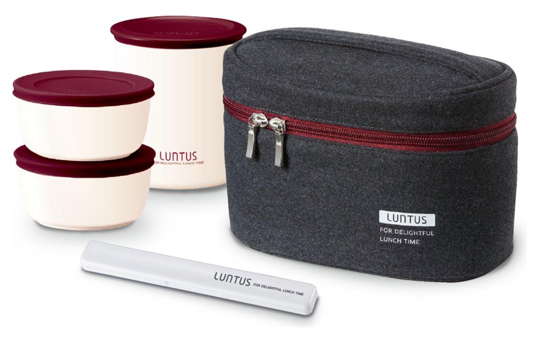 Термоланч-бокс Asvel Lantus YS из нержавеющей стали с сумкой, черный