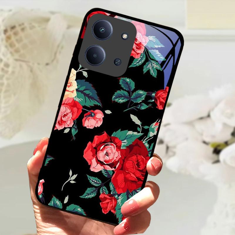 Etui Do Xiaomi Redmi 15C 4G Global Case Luksusowe Szkło Hartowane Ochrona Aparatu Tylna Pokrywa Do Redmi15C 15 C Odporne na Wstrząsy Fundas