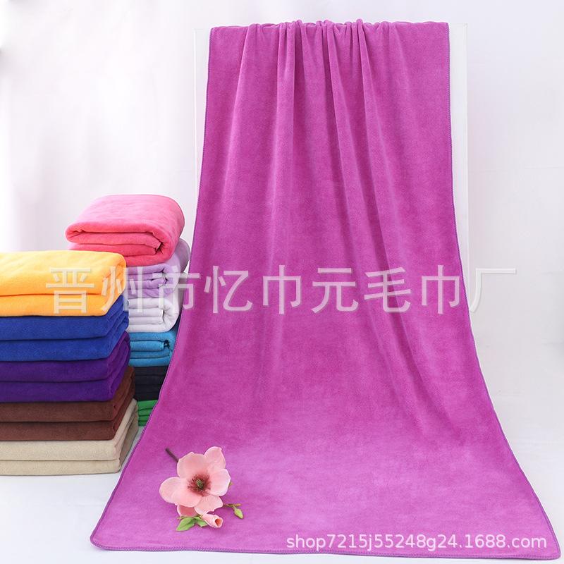Fine fiber thickened bath towel 80 * 180 400g absorbent beach bath towel
