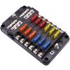 Fuse Box Holder 12V 32V Plastic Cover Fuse Box M5 Stud With LED Indicator Light 6 Ways 12 Ways Blade For Auto Car Boat Marine Fuses4