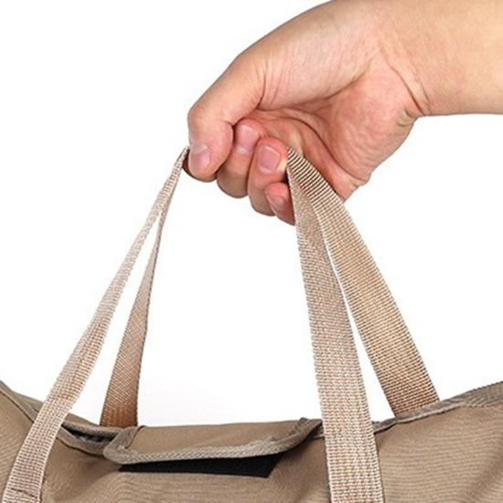 Geantă de depozitare cu mâner pentru cuie de cort de exterior Impermeabilă Accesorii pentru cort de drumeție, vânătoare, camping Cuie de cort Organizator Husă cu frânghii rezistente la vânt