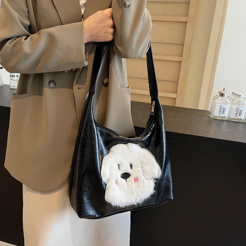 Trendy Fashion High Sense Shoulder Handbag Retro Large Capacity Women'S Tote Bag