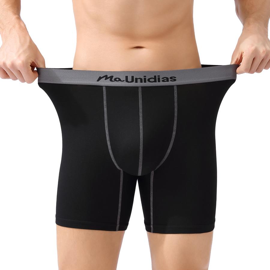 BONITOS 1Pcs Print Men Boxers Briefs Letter Elastic Waistband Men's Panties Sexy Comfortable