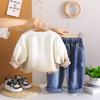 Kids Casual Long-Sleeve Set, Comfortable Daily Wear Outfits