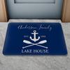 Personalized Custom Boat Name Doormat Indoor Outdoor Anti Slip Bath Mat Welcome Aboard Door Mat Home Decor Bathroom Rug