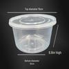 Disposable Round Microwaveable Takeaway Food Container