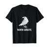 Raven Lunatic Goth Fun Bird Gothic T Shirt Vintage Washed Versatile Comfortable Stylish Unisex Top For Everyday Wear Streetwear