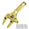 Adjustable Wrench Multi Functional Dual Use/Four Use Large Open End Wrench Household Open Bathroom Pipe Adjustable Wrench