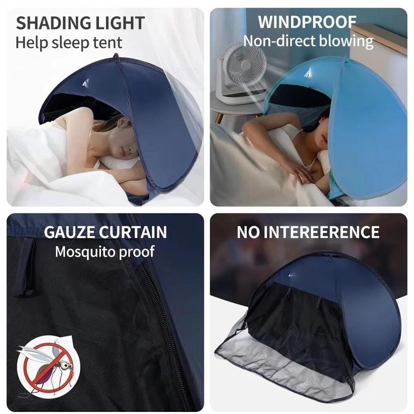 Tragbarer Sonnenschutz Sofortiger Sonnenschirm Überdachung Kopf Pop-Up Überdachung Automatisches Sonnenschirmzelt für Strand Camping Angeln Wandern Picknick