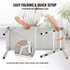 VEVOR Portable Tradeshow Podium Table, 97,5 × 38,5 × 87 cm, Display Exhibition Counter Stand Booth Fair with Wall