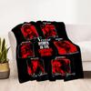 Women Horror Customize Your Name Blanket Multi-purpose Personalized Blanket Soft Warm Cozy Suitable for Sofa Picnics Bedding Office Chair
