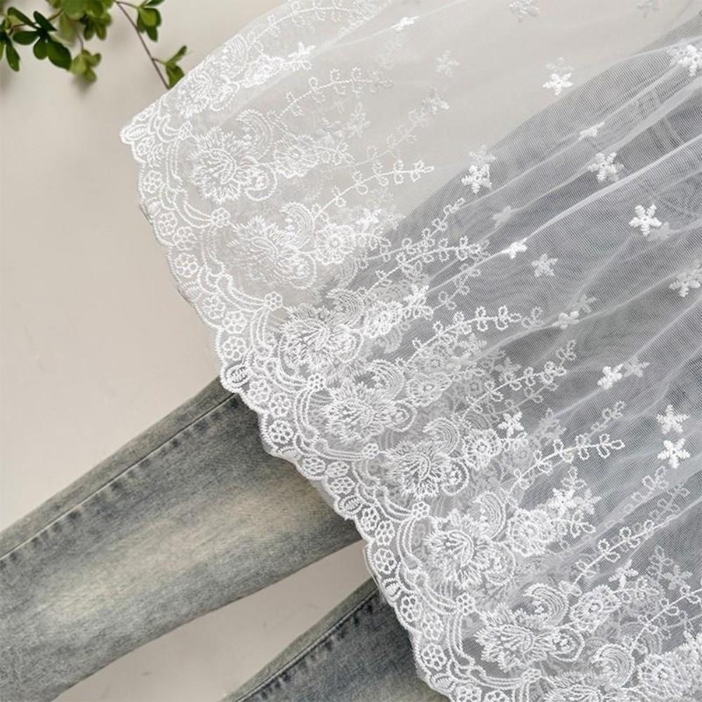 Transparenter Sicherheitsrock Petticoat Hohe Taille Netz Unterrock Slips Kleid Mädchen