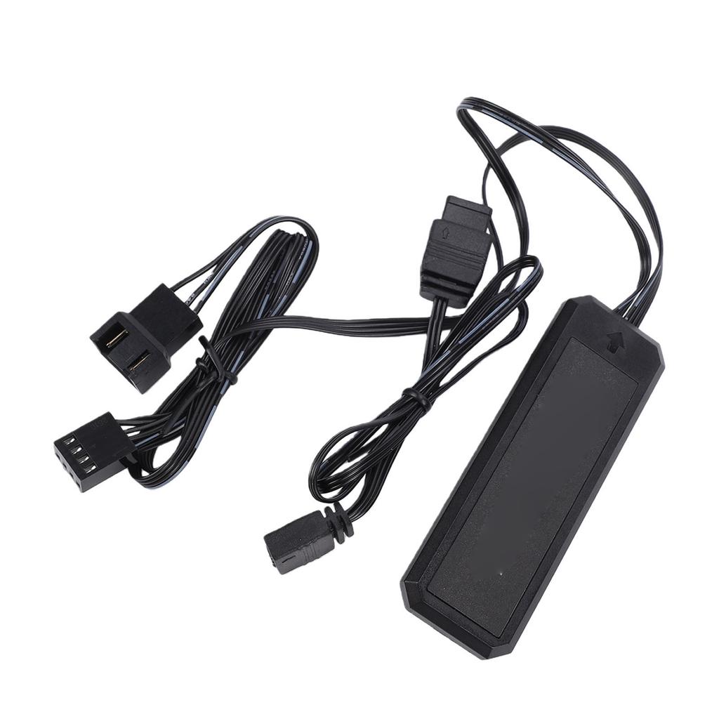 ARGB Splitter Verlängerungskabel 3-Pin 5V Adressierbares RGB Verlängerungskabel zum Erweitern von PC Lüfter LED Licht Schwarz