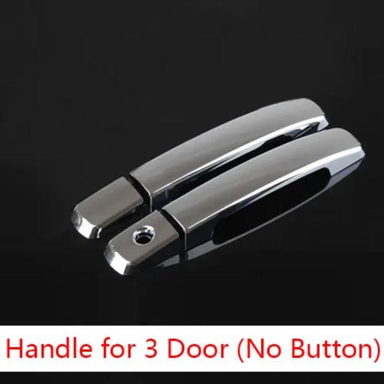 for Peugeot 108 Accessories Chrome Trim Chromium Styling Door Handles Cover Sticker Exterior Decoration Car Styling