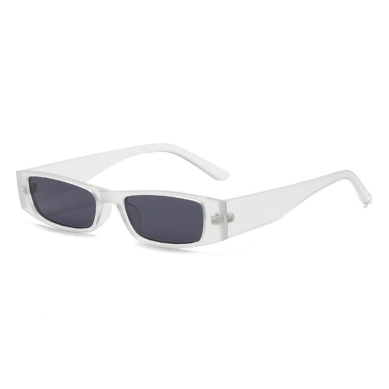 Rectangle Sunglasses Unisex Retro Square Narrow Frame Sun Glasses Trendy Vintage Streetwear Eyewear Shades UV400 Gafas De Sol