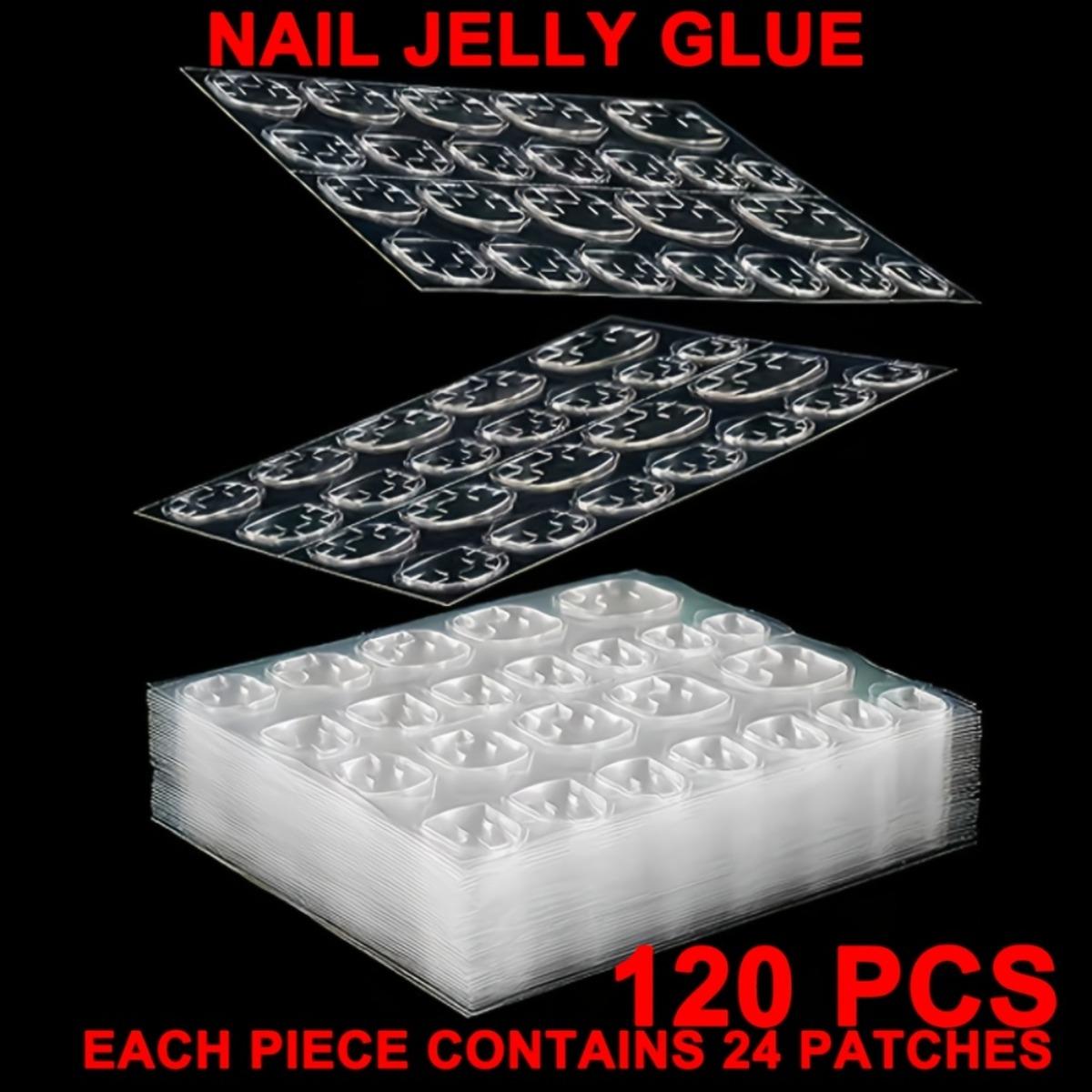 

120Pcs Breathable Waterproof Jelly Stickers, Nail Adhesive Tools for Press On Nails