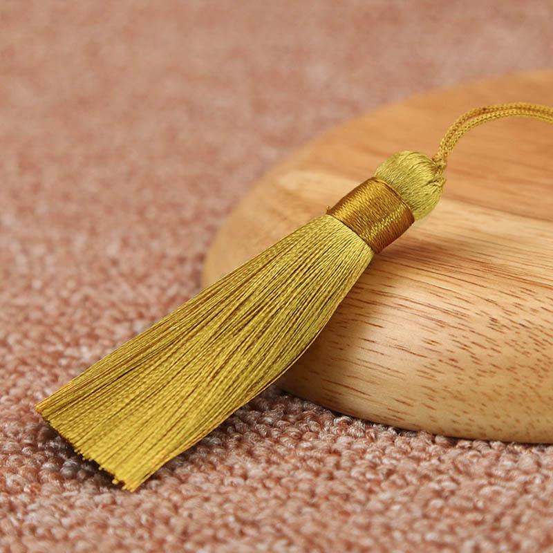 10pcs 8cm Tassel Earrings Polyester Silk Brush Pendant Earring Charm Satin Tassel DIY Jewelry Making Findings Handmade Craft