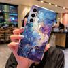 For Samsung A54 A14 A13 A24 A34 A15 A25 A35 A55 Clear Phone Case White Leopard Print Transparent Artistic Colorful Marble Cover