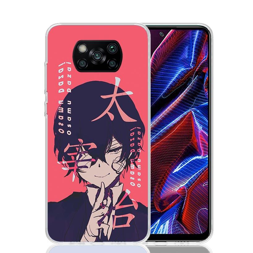 Bungo Stray Dogs Dazai Phone Case For Xiaomi Poco X7 X6 X5 Pro F7 Ultra Redmi 15C 15 13 13C 12 12C 10 10A 10C 9 9A 9C 9T Cover P