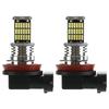 2Pcs H8 H11 H9 4014 45SMD 6000K 45LED Fog Lights Xenon White Auto Fog Lamp Super