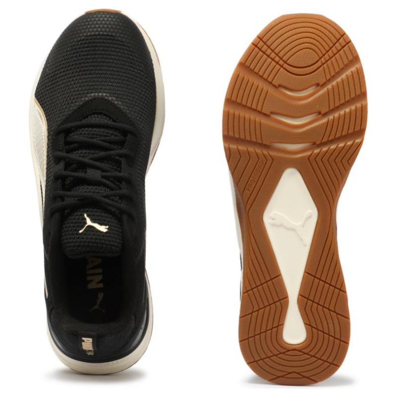 Puma Infusion Premium Wn's Womens Low Top Training Shoes Black White Gold 378784-01