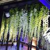 Simulated Wisteria Flower Wedding Purple Vine Decoration Background Fake Flower Wall Ceiling Party Simulated Flower Vine String