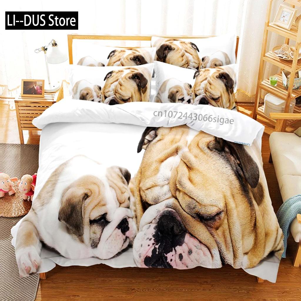 Comforter Puppy Bedding Set 3D Bedding Digital Printing Queen Size Bedding Set Fashion Design