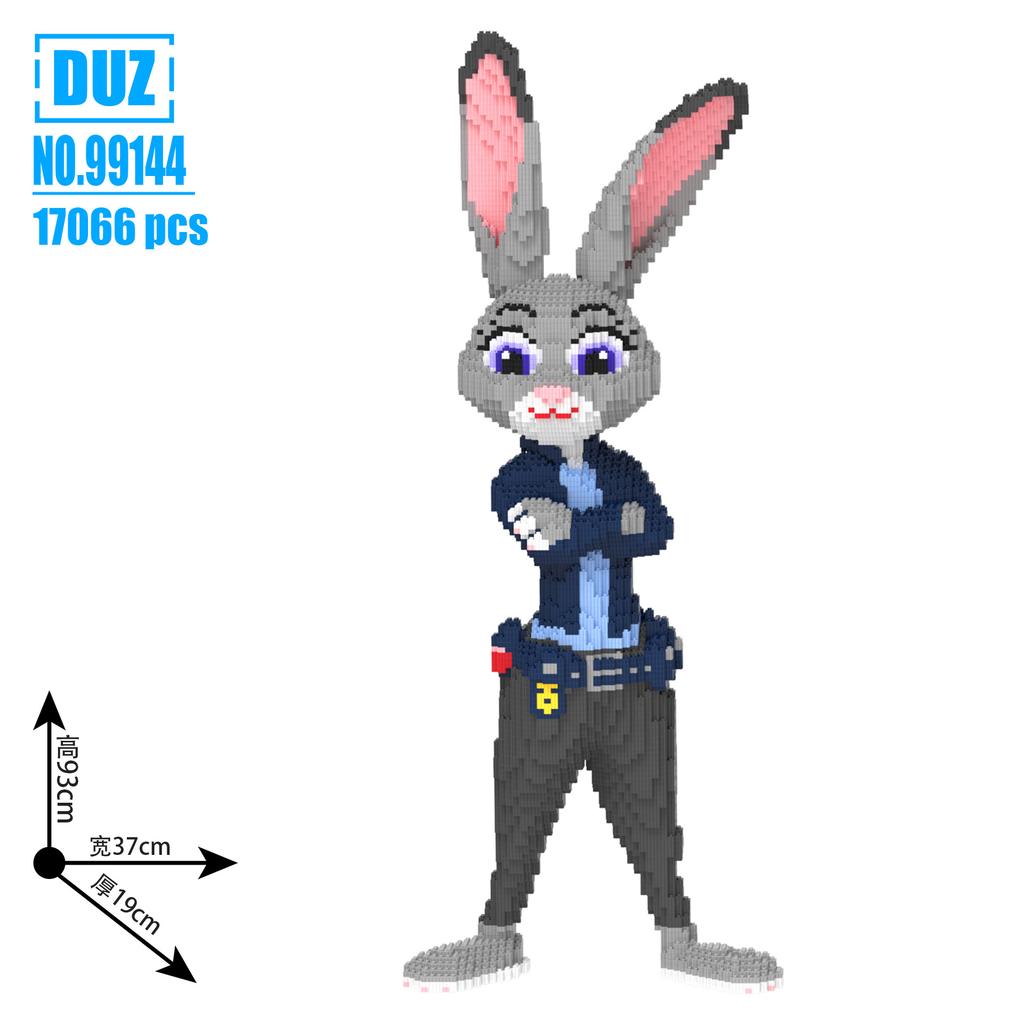 Disney Zootopia Building Blocks Nick Judy Model Benjamin Sloth Bricks Cartoon Movie Figure Toys For Kids Christmas Gift