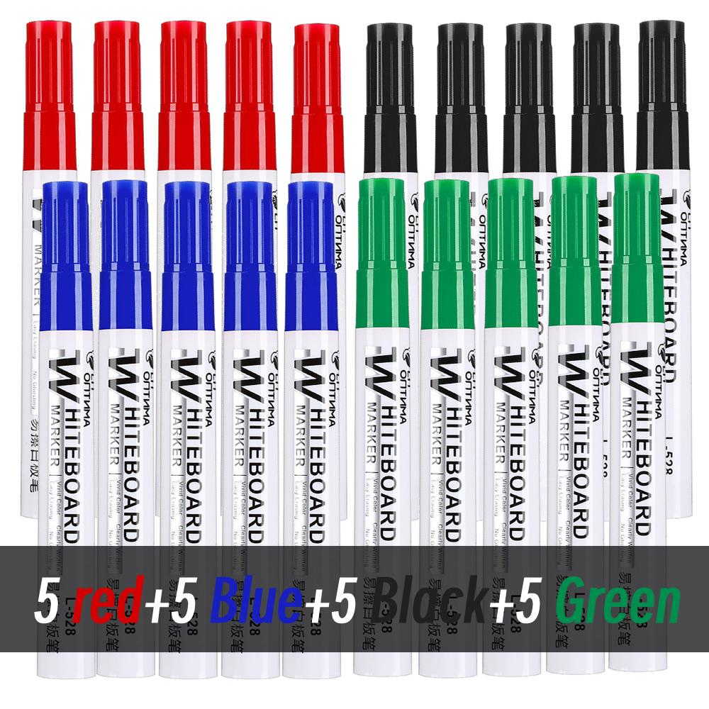 1/20pcs Erasable Whiteboard Marker Pen Blackboard Marker Teaching Chalk for Glass Ceramics Office School Art Marker Stationery